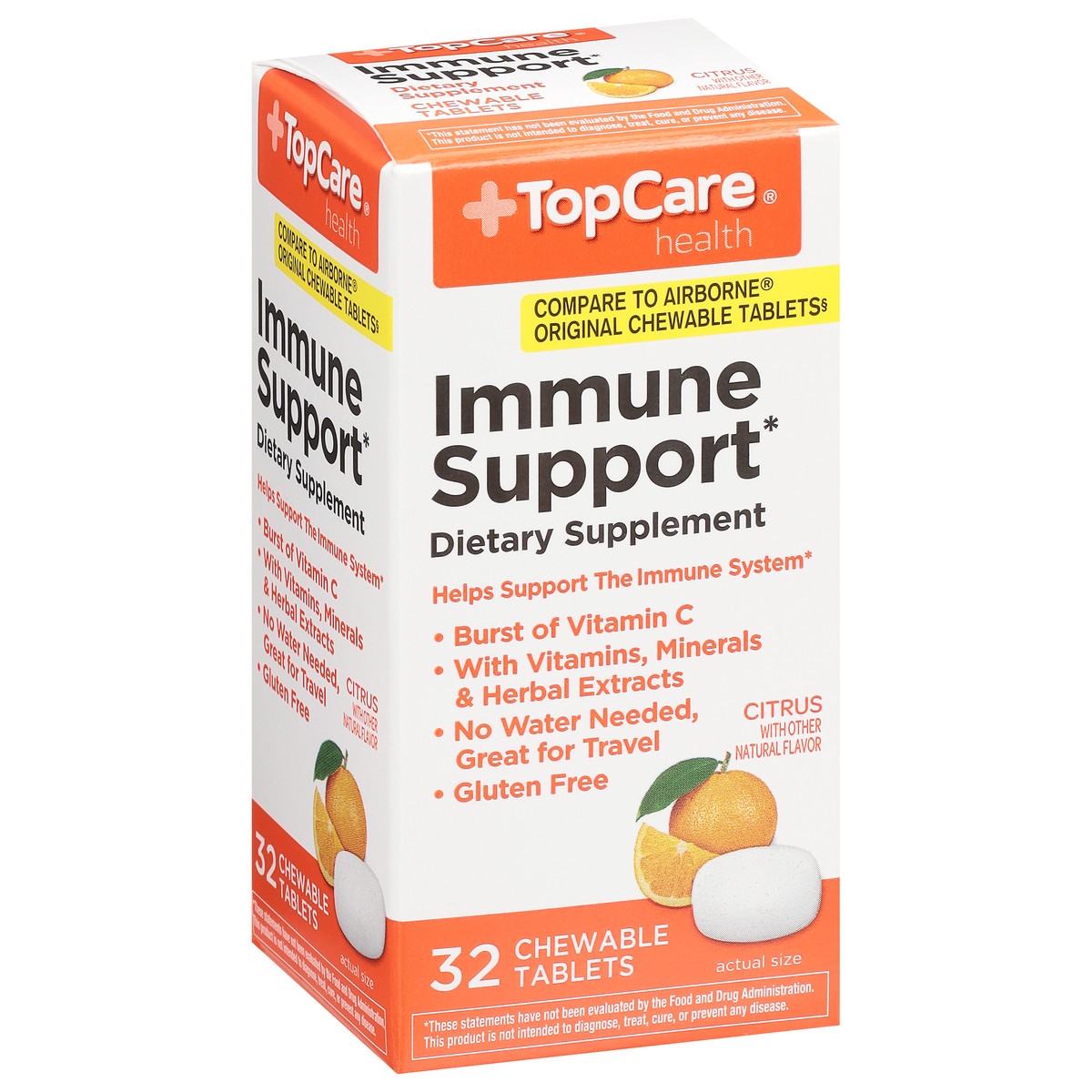 slide 7 of 14, TopCare Health Citrus Immune Support 32 Chewable Tablets, 32 ct