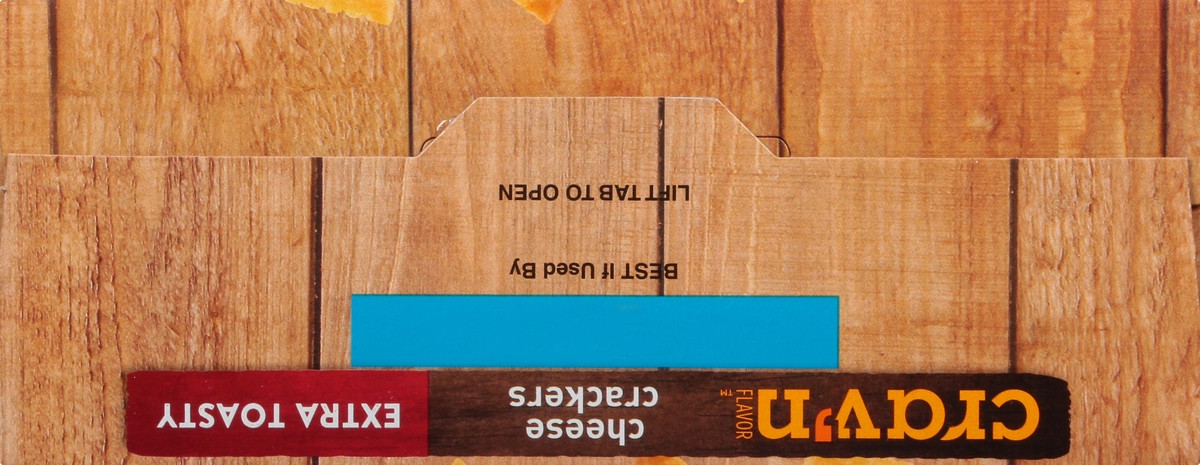 slide 10 of 13, Crav'n Flavor Extra Toasty Cheese Crackers 12.4 oz, 12.4 oz