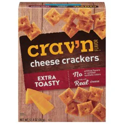 Crav'n Flavor Extra Toasty Cheese Crackers 12.4 oz