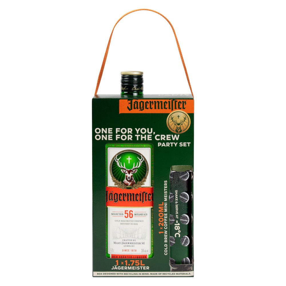 slide 1 of 1, Jagermeister W/Cold Brew Minis - 1.75 liter, 1.75 liter
