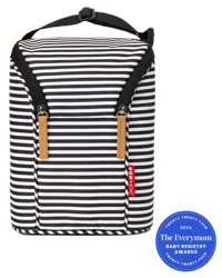 Skip Hop Grab & Go Double Bottle Bag - Black/White