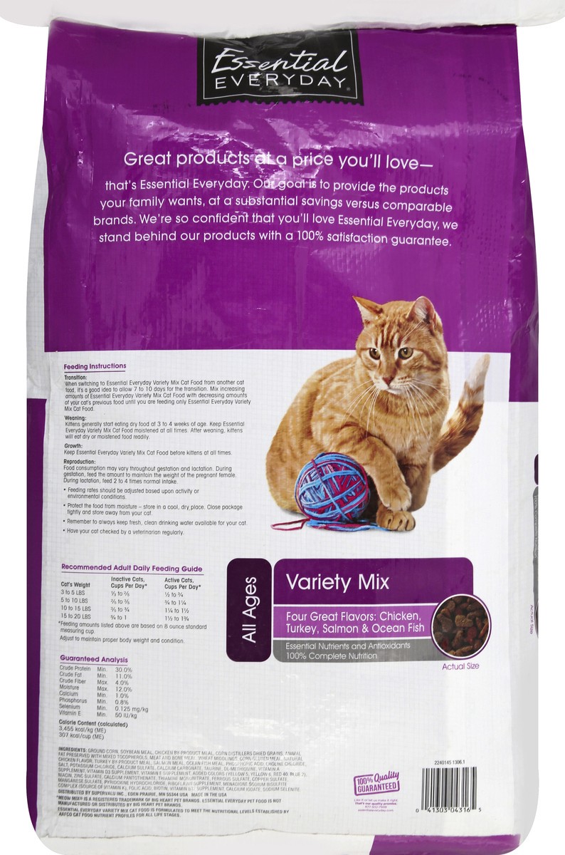 slide 5 of 6, Essential Everyday Variety Cat Food Mix, 16 lb