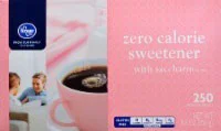 Kroger Zero Calorie Sweetener with Saccharin