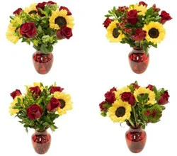 Sunflower Rose Vase Chop & Drop (Where Available)
