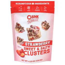 Chunk Nibbles Sweet & Salty Strawberry Clusters 4.25 oz