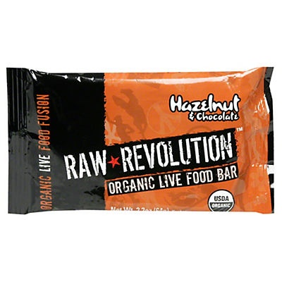 slide 1 of 6, Raw Revolution Hazelnut and Chocolate Organic Live Food Bar, 2.2 oz