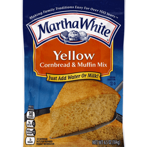 slide 1 of 6, Martha White Cornbread & Muffin Mix, Yellow, 6.5 oz