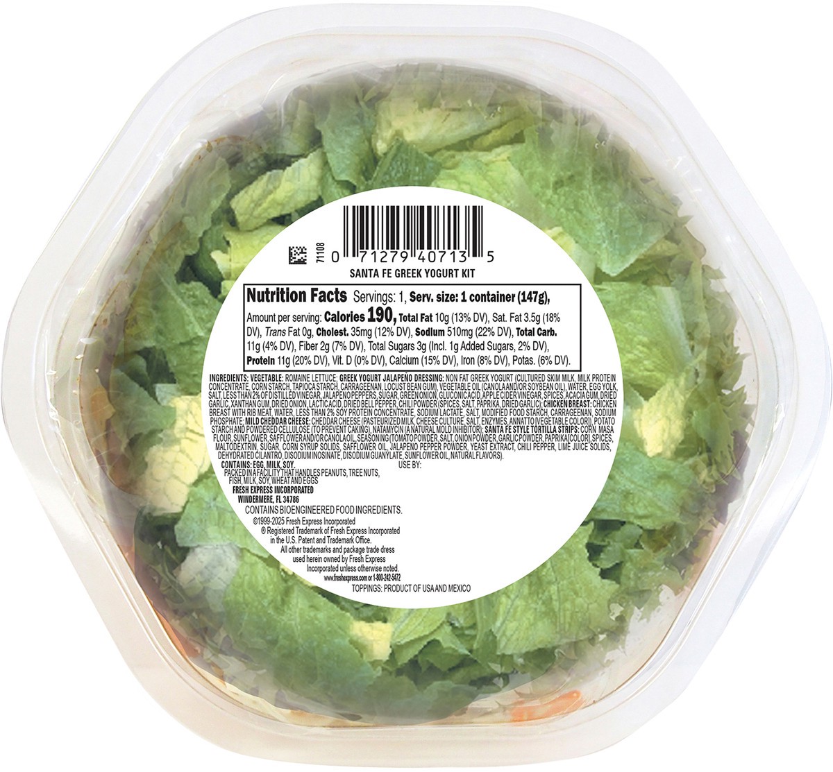 slide 8 of 9, Gourmet Cafe Santa Fe Greek Salad Bowl Kit, 1 ct