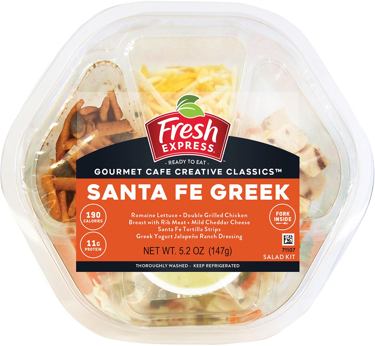 slide 2 of 9, Gourmet Cafe Santa Fe Greek Salad Bowl Kit, 1 ct