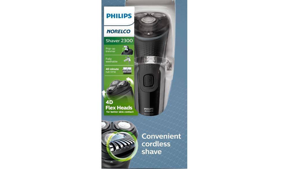 slide 8 of 11, Norelco Shaver 2300 Electric Shaver With Pop-Up Trimmer, 1 ct