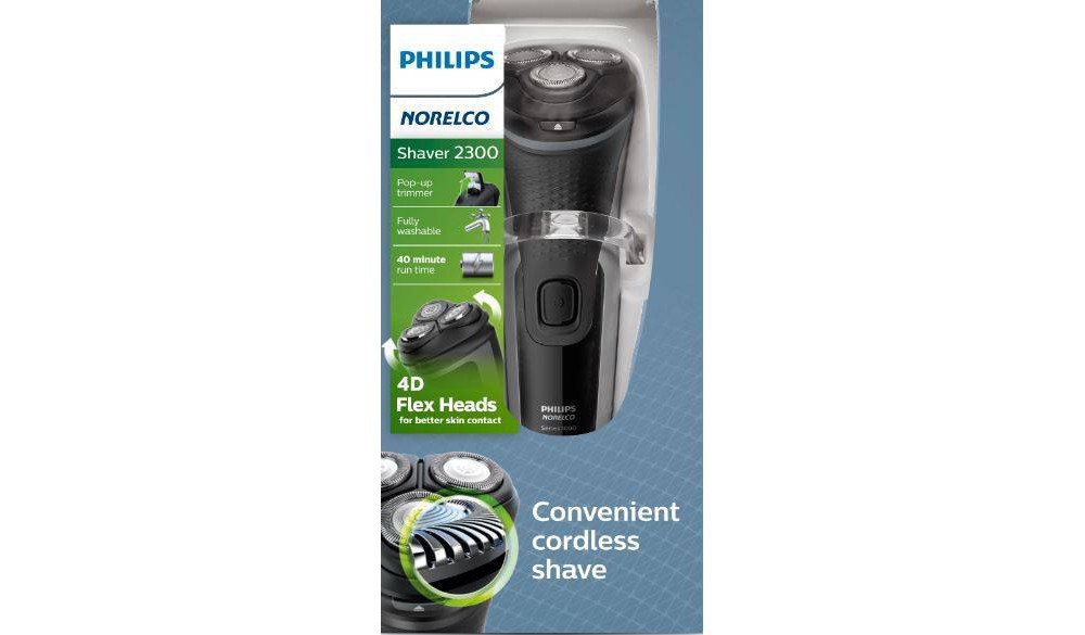 slide 6 of 11, Norelco Shaver 2300 Electric Shaver With Pop-Up Trimmer, 1 ct