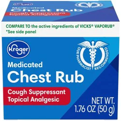 Kroger Medicated Chest Rub Cough Suppressant Topical Analgesic