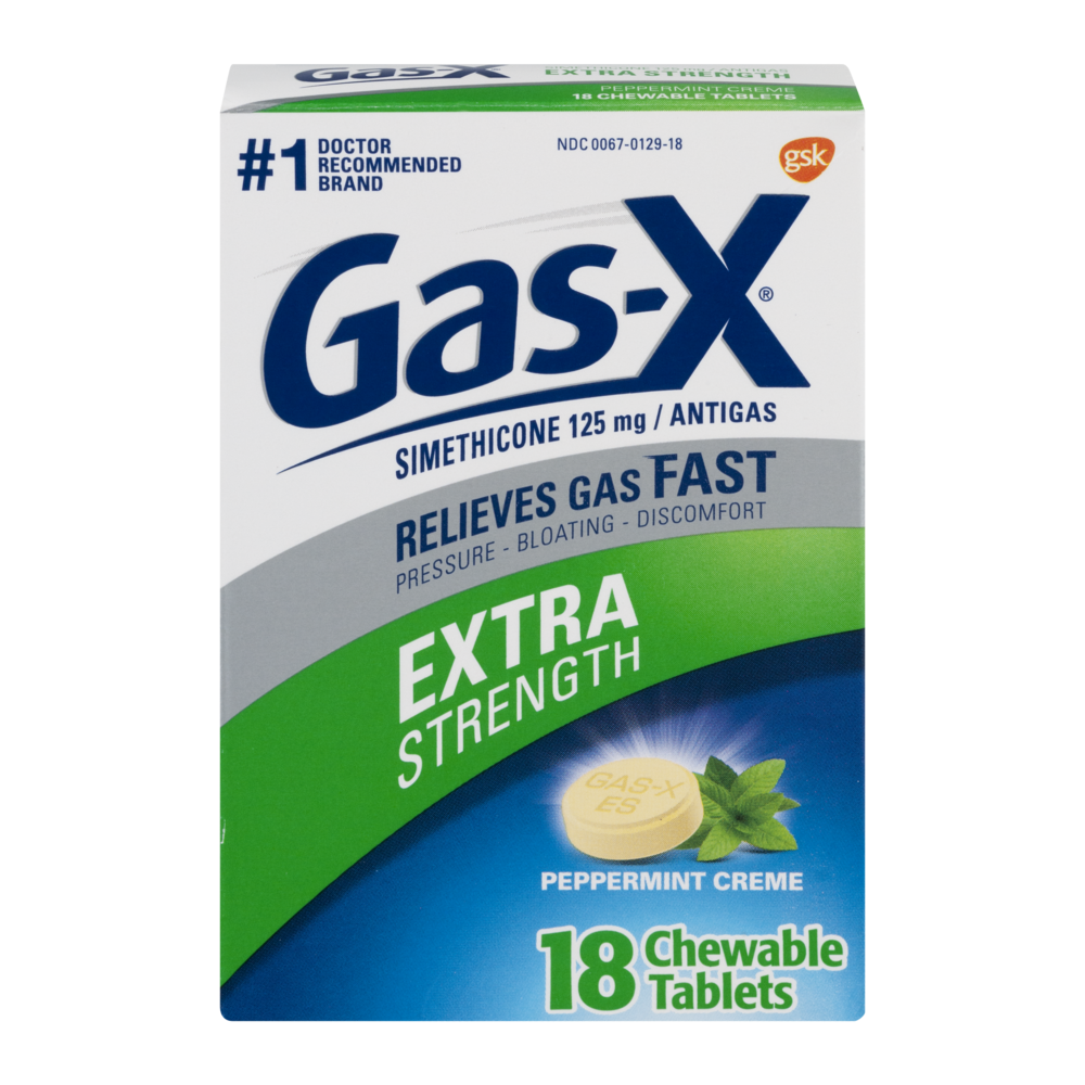 slide 1 of 4, Gas-X Peppermint Extra Strength Antigas Thin Strips, 18 ct