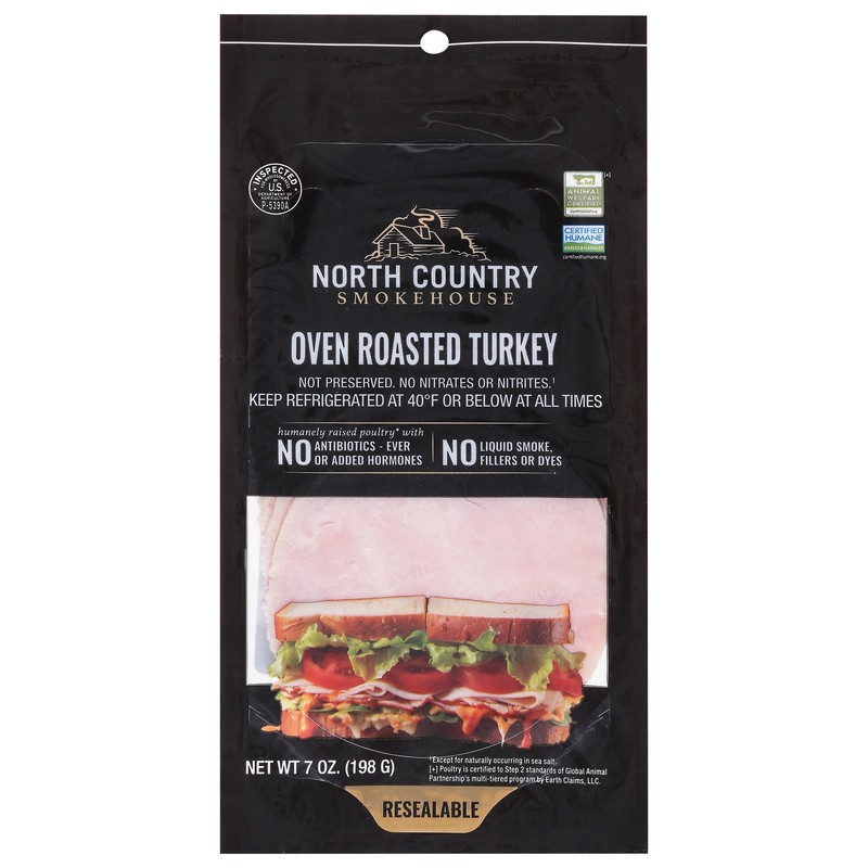 slide 1 of 5, North Country Smokehouse Oven Roasted Turkey 7 oz, 7 oz