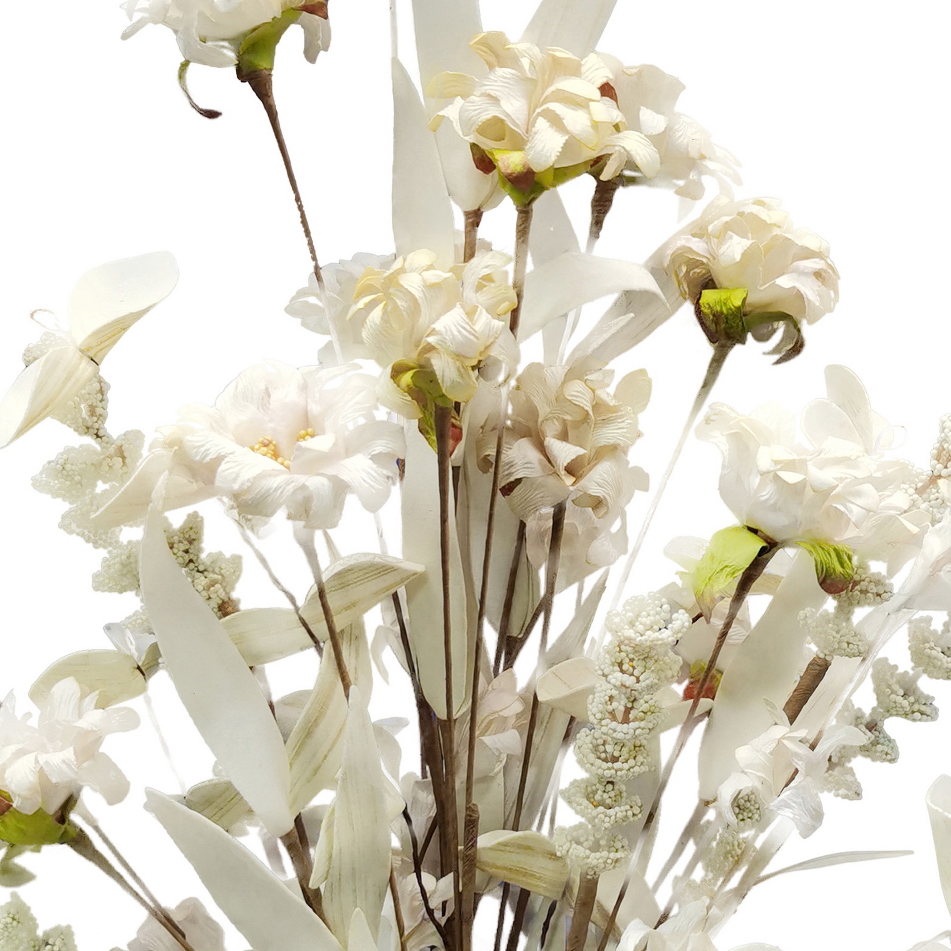 slide 3 of 3, 19" Cream Wildflower Mix Deluxe Bush By Ashland, 7 in x 3 in x 19 in