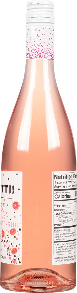 slide 5 of 7, CONFETTI! Sweet Pink Grapefruit, 750ml, 750 ml
