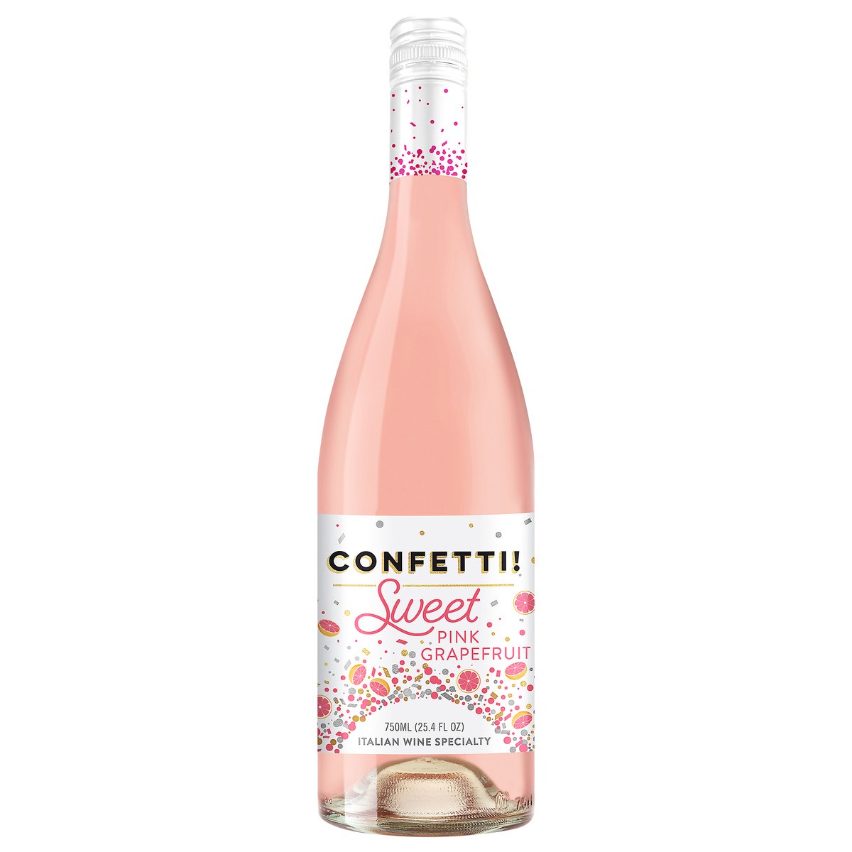 slide 1 of 7, CONFETTI! Sweet Pink Grapefruit, 750ml, 750 ml