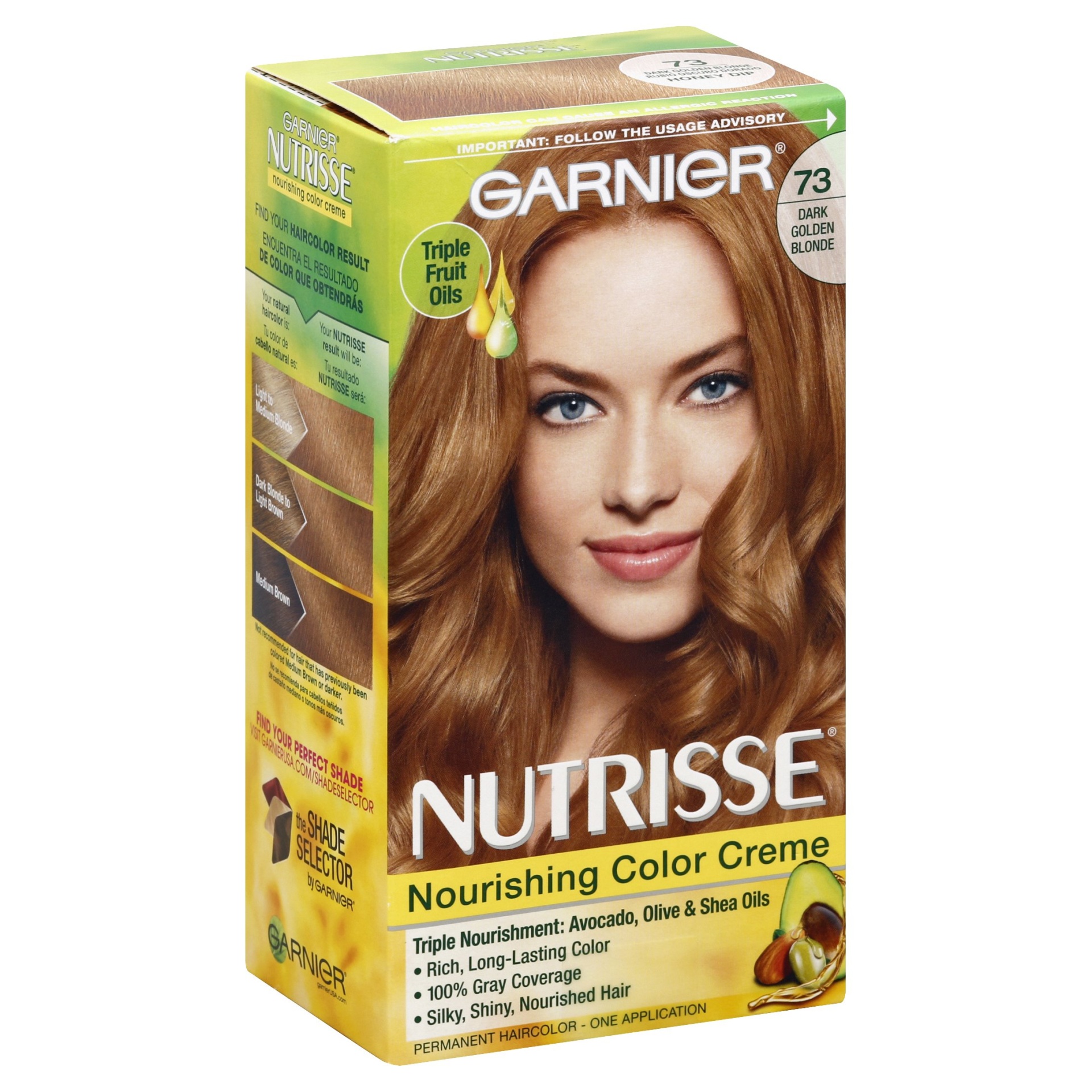 Garnier Nutrisse Nourishing Color Creme Permanent Haircolor - 73 Dark ...