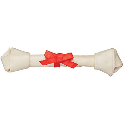 slide 1 of 1, Woof and Whiskers Knotted 14 inBone Rawhide, 1 ct