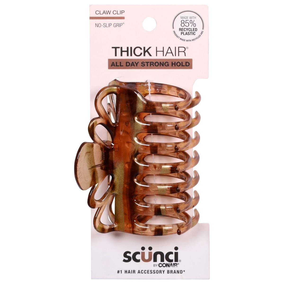 slide 1 of 9, scünci No-Slip Grip Claw Clip 1 Each, 1 ct