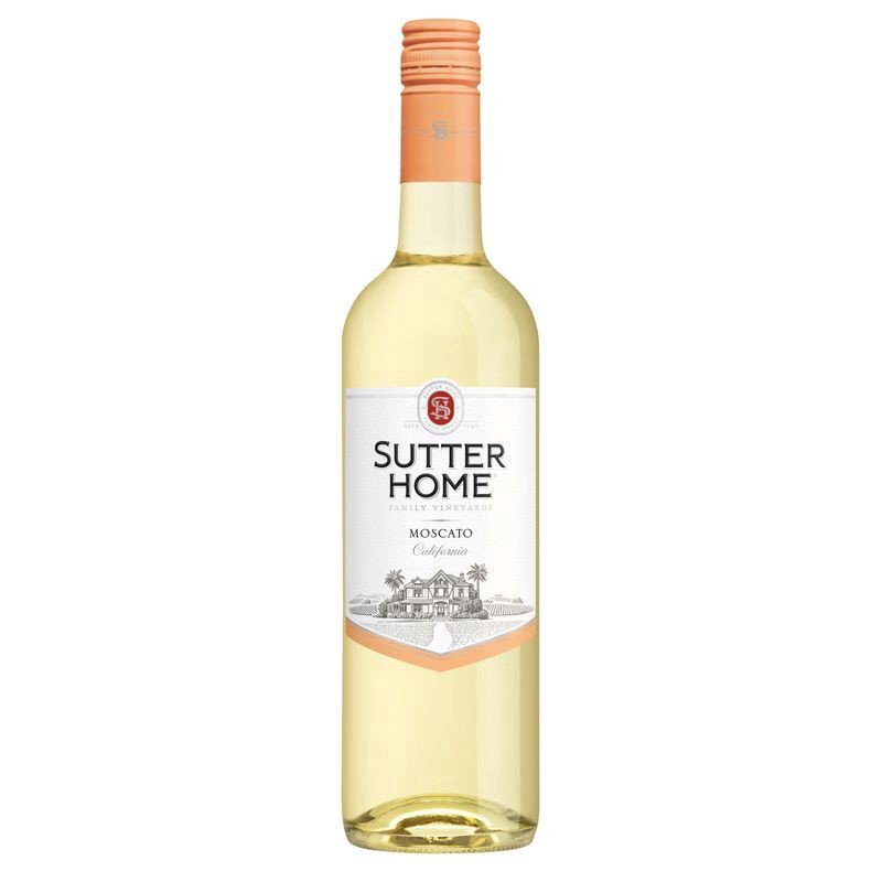 slide 1 of 4, Sutter Home Moscato White Wine, 750mL Wine Bottle, 10.1% ABV, 750 ml