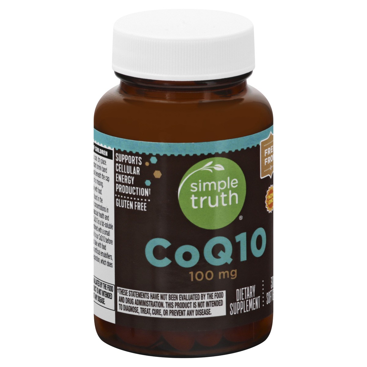 slide 7 of 12, Simple Truth 100 mg Softgels CoQ10 30 ea, 30 ct