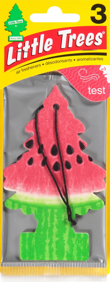 slide 1 of 7, Little Trees Watermelon Air Freshener 3 ea, 3 ct