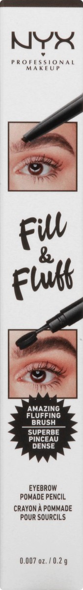 slide 5 of 9, NYX Professional Makeup Fill & Fluff Eyebrow Pomade Pencil 0.007 oz, 0.007 oz