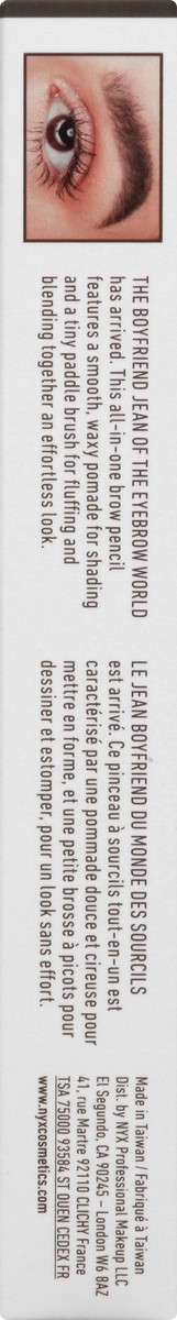 slide 2 of 9, NYX Professional Makeup Fill & Fluff Eyebrow Pomade Pencil 0.007 oz, 0.007 oz