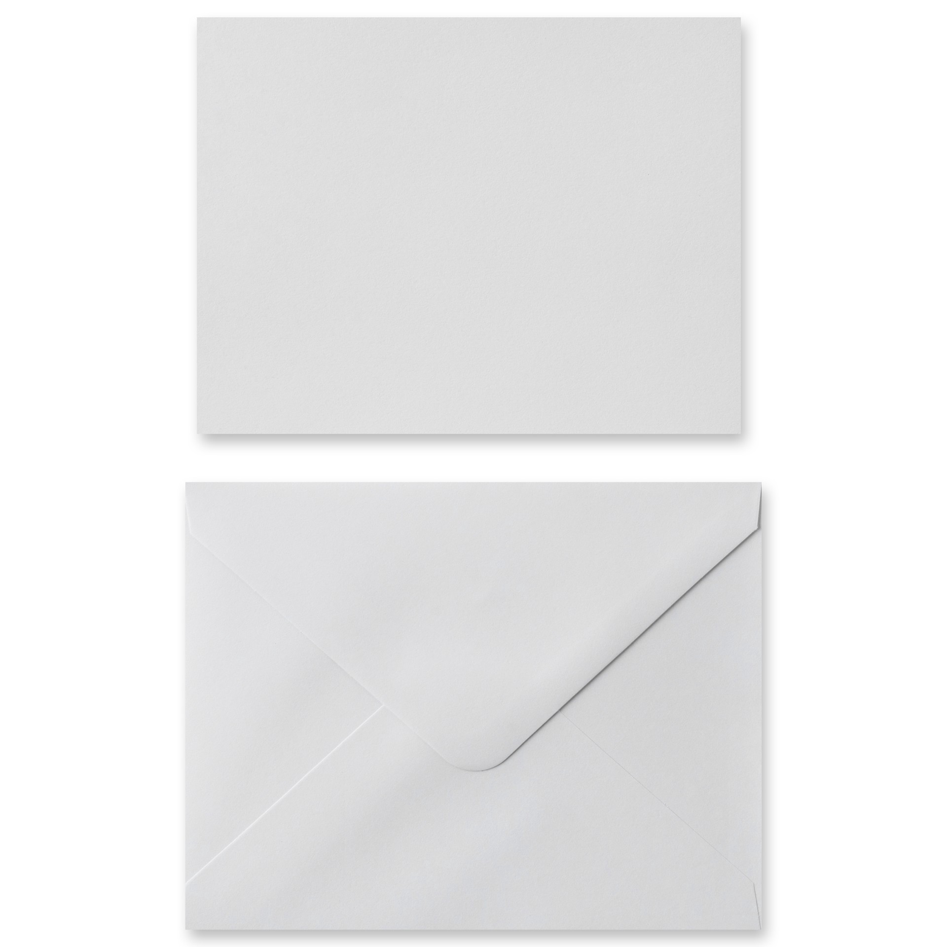 slide 2 of 6, 10 Sets Of White Flat Cards & Envelopes By Recollections, 4.25" X 5.5", 4.25 in x 5.5 in