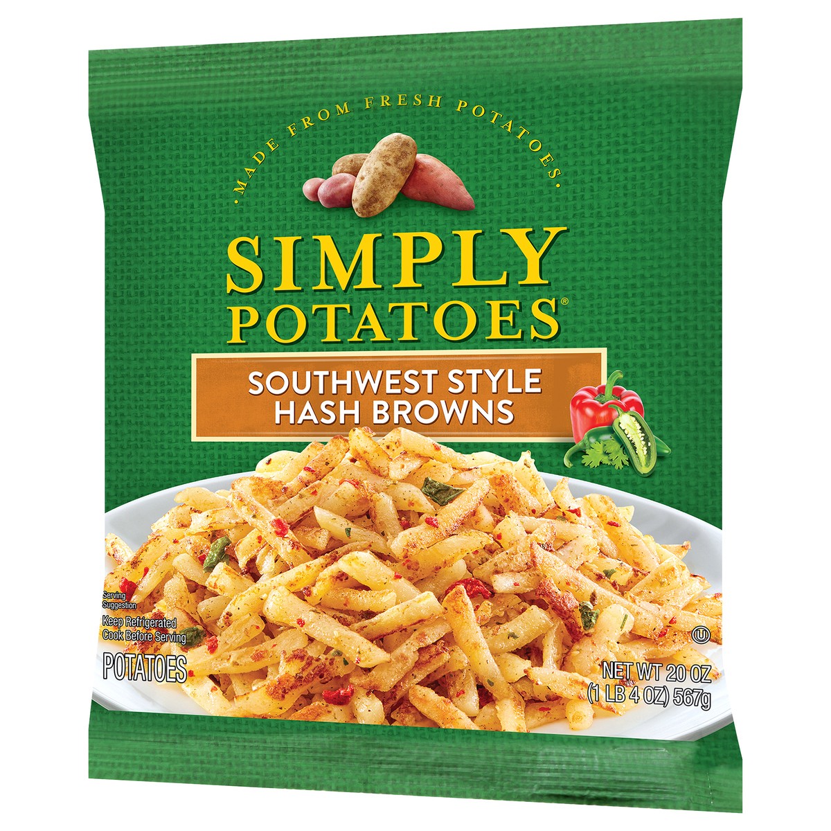 slide 3 of 12, Simply Potatoes Southwest Style Hash Browns 20 oz Bag, 20 oz
