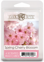 slide 1 of 4, Oak & Rye Spring Cherry Blossom Scented Wax Cubes, 6 ct; 2.5 oz