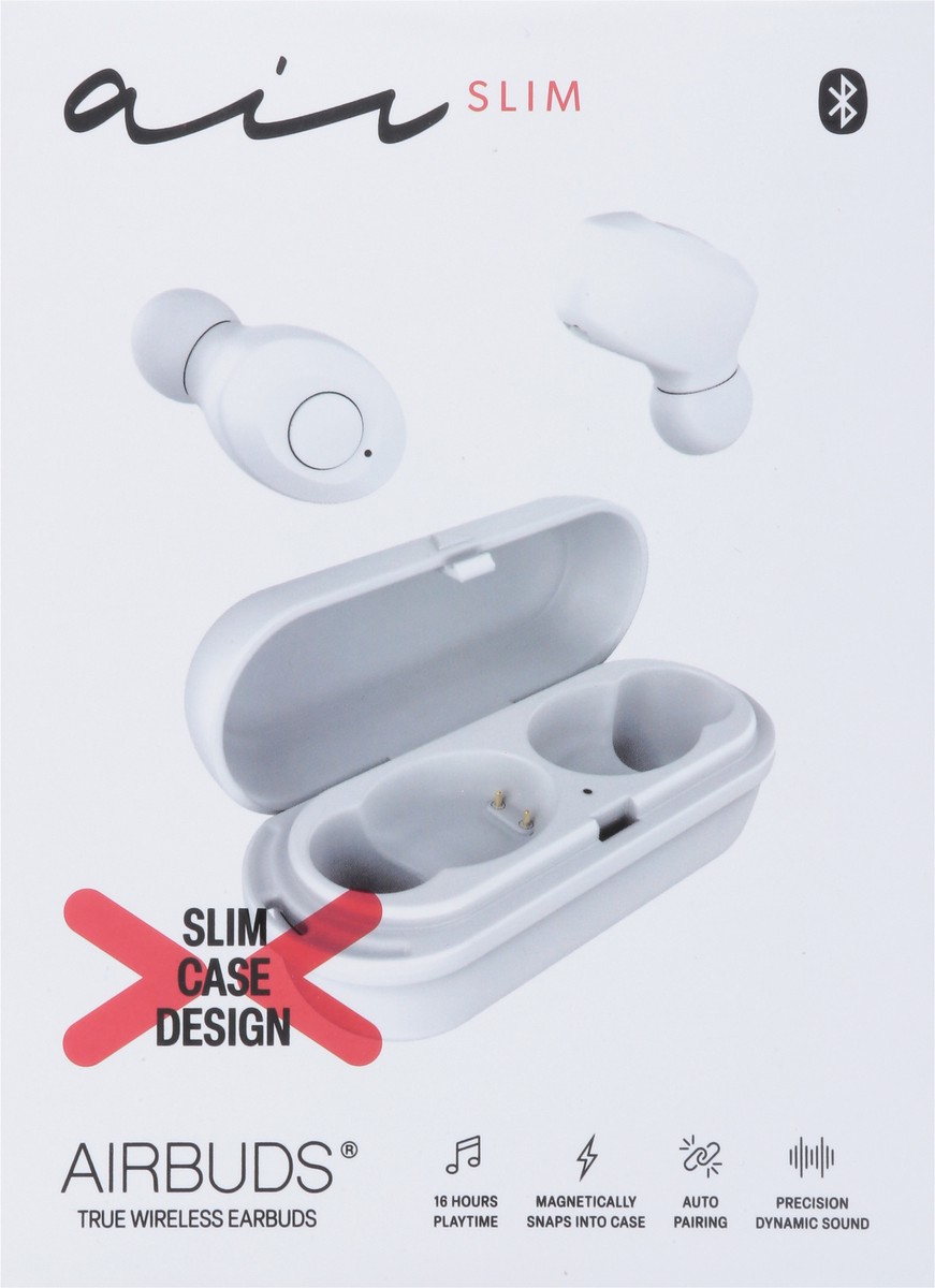 slide 4 of 13, Airbuds True Wireless Air Slim Earbuds 1 ea, 1 ct
