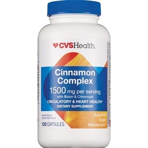 slide 1 of 1, CVS Health Super Cinnamon Biotin Chromium Complex Capsules, 120 ct