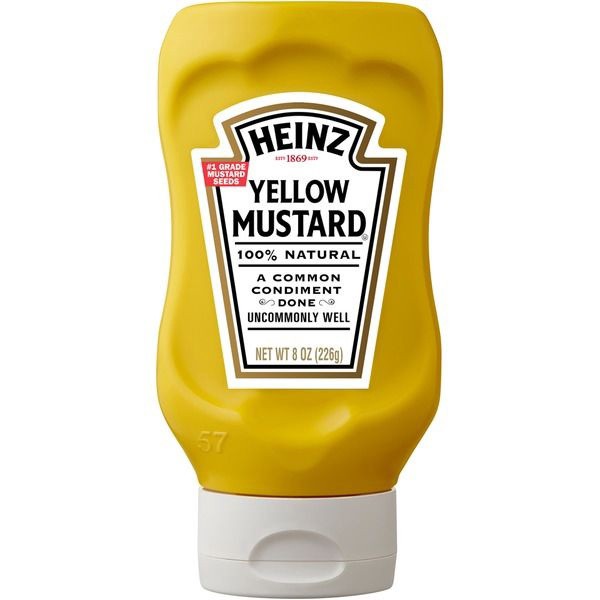 slide 1 of 1, Heinz Yellow Mustard, 8 oz