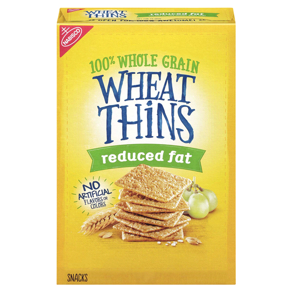 slide 1 of 1, Wheat Thins Nabisco Crackers Reduced Fat, 29 oz