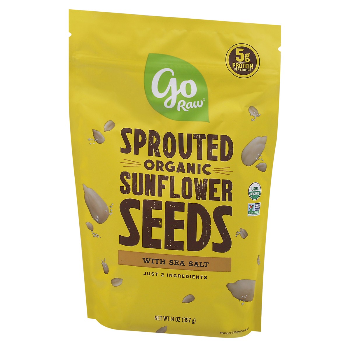 slide 5 of 13, Go Raw Sprouted Sunflower Seeds with Sea Salt 14 oz, 14 oz