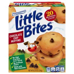 Entenmann's Little Bites Chocolate Chip Mini Muffins, 5 packs, 8.25 oz