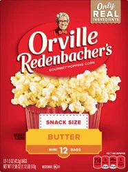 Orville Redenbacher's Microwave Popcorn, Butter Flavor, 1.5 oz., 12-Count