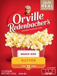 Orville Redenbacher's Microwave Popcorn, Butter Flavor, 1.5 oz., 12-Count