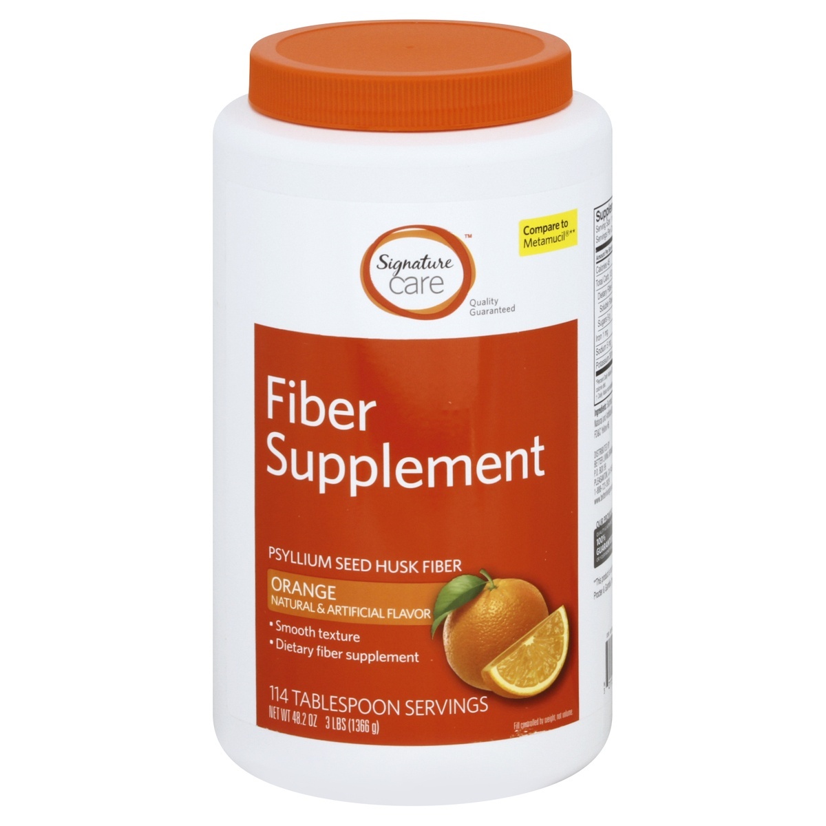 slide 1 of 1, Signature Care Fiber Supplement Psyllium Seed Husk Fiber 114 Tablespoon Serving - 48.2 Oz, 48.2 oz