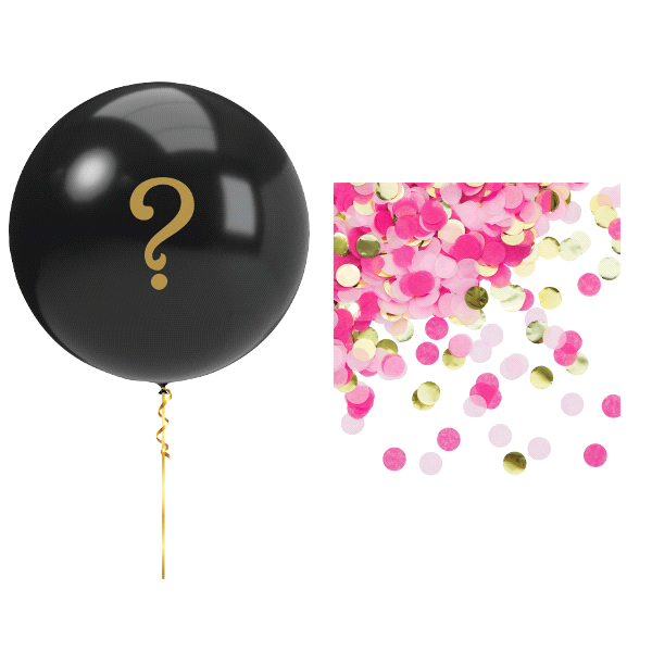 slide 1 of 1, Creative Converting Gender Reveal Pink Balloon Kit, 1 ct