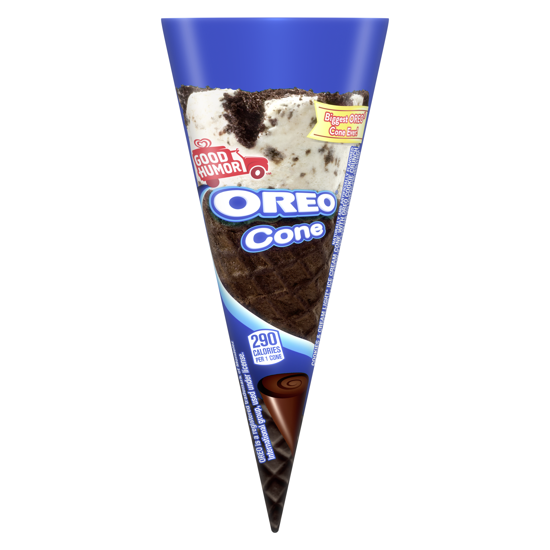 slide 5 of 7, Good Humor Frozen Dessert Giant Cone Cookies N Creme, 1ct, 1 ct