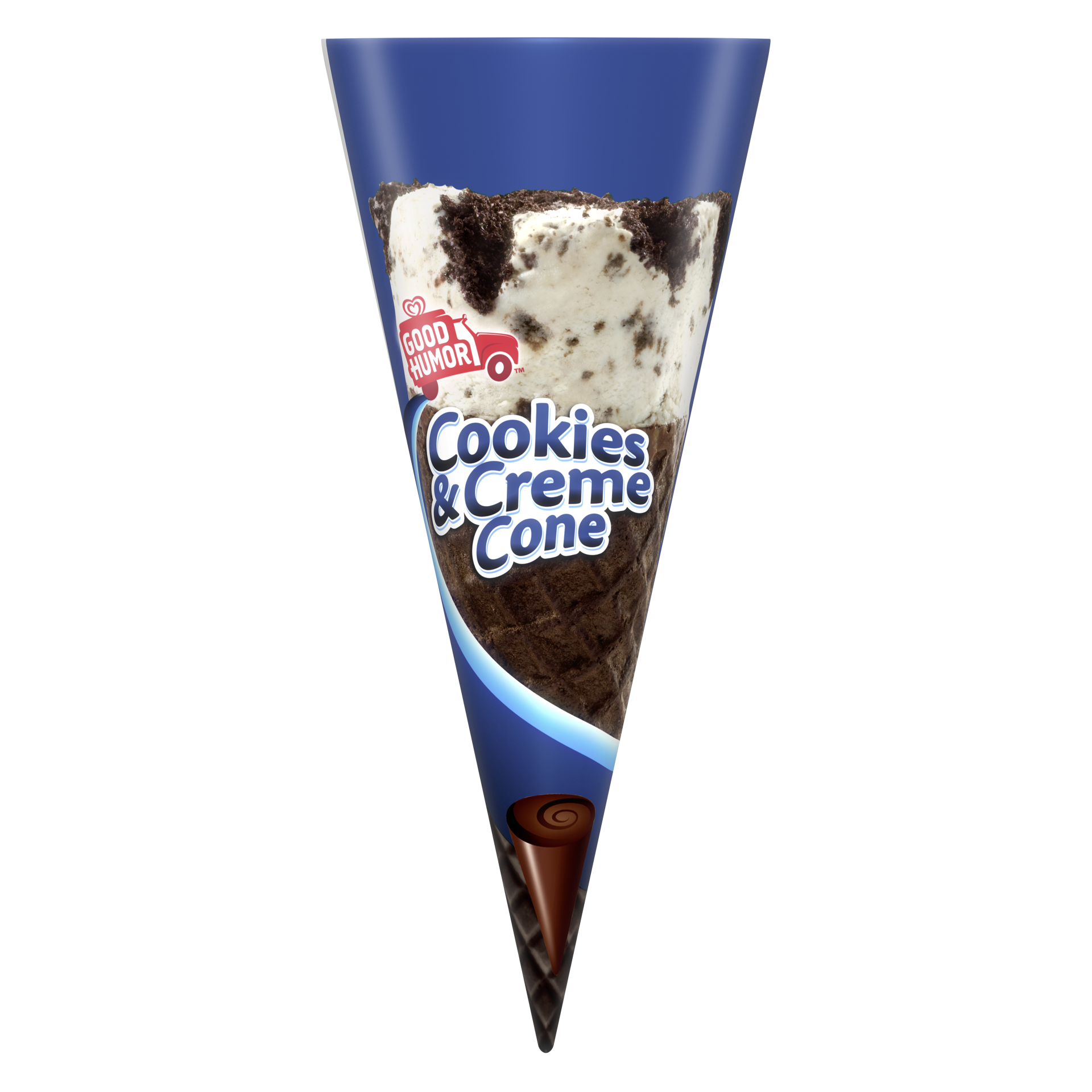 slide 4 of 7, Good Humor Frozen Dessert Giant Cone Cookies N Creme, 1ct, 1 ct