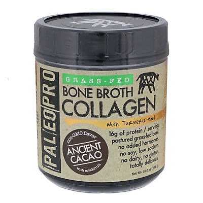 slide 1 of 1, PaleoPro Ancient Cacao Grass-Fed Bone Broth Collagen + Turmeric, 12.6 oz