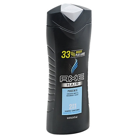 slide 1 of 1, AXE Shampoo + Conditioner 2 In 1 Phoenix, 16 fl oz