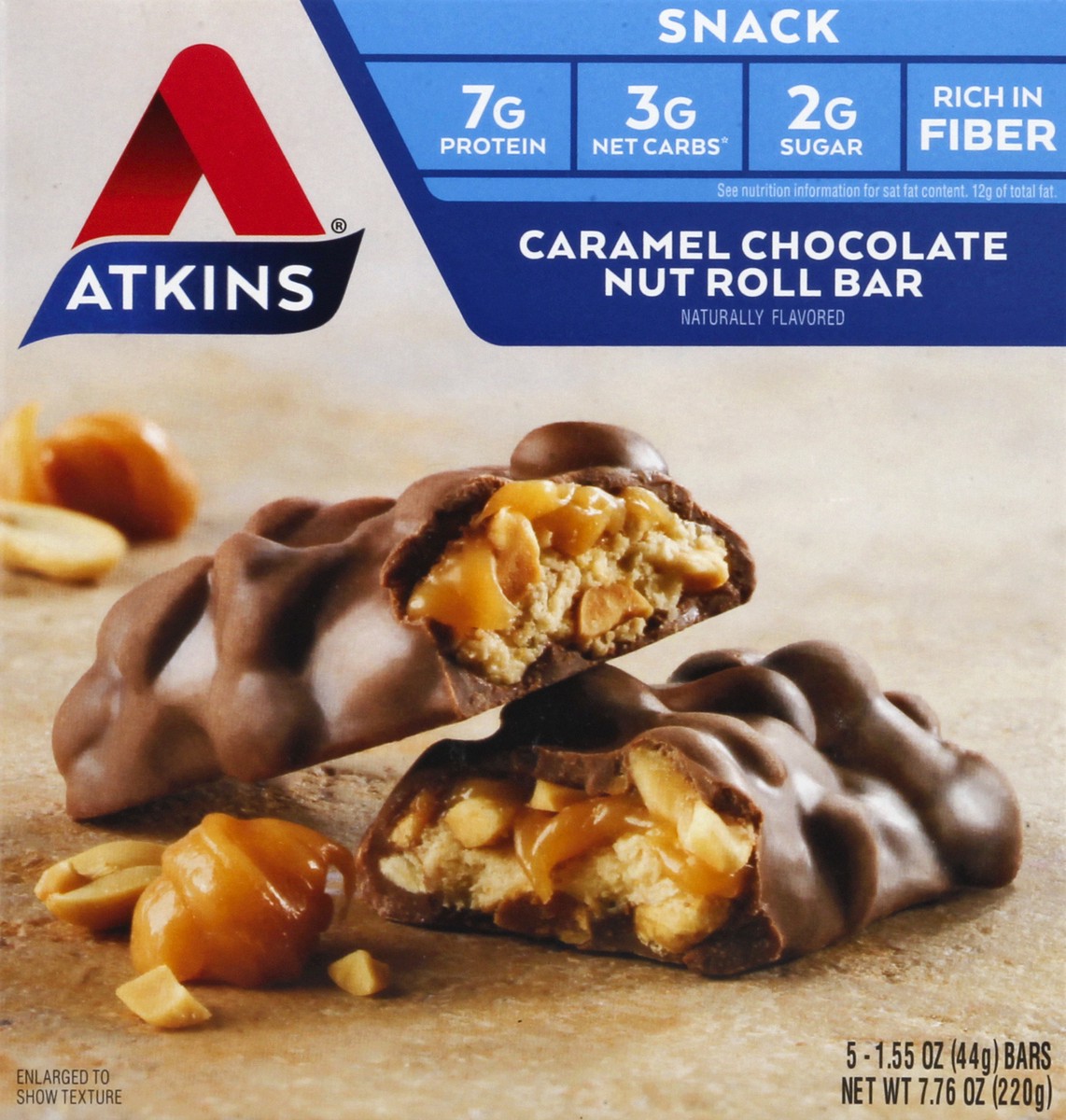 slide 7 of 9, Atkins Snack Bar, 5 ct; 1.55 oz