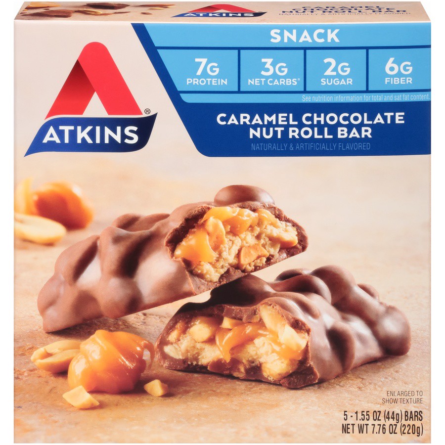 slide 1 of 9, Atkins Snack Bar, 5 ct; 1.55 oz