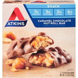 Atkins Caramel Chocolate Nut Roll Protein Snack