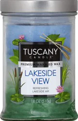 Tuscany Candle Lakeside View Triple Pour Glass Jar Candle - Blue